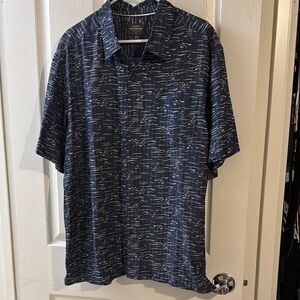Quiksilver Blue Casual Short Sleeve Shirt